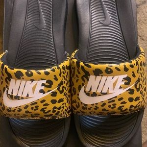 Cheetah Print Nike Slides.. I bought them from the nike website